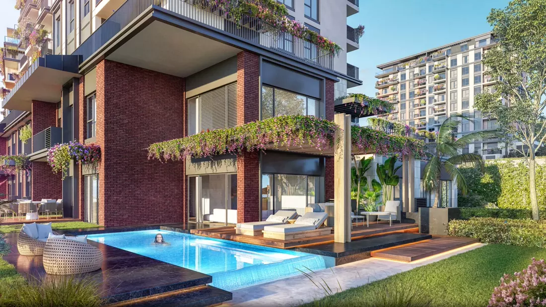 Modern Apartments with Terraces and Lush Gardens in Central Location