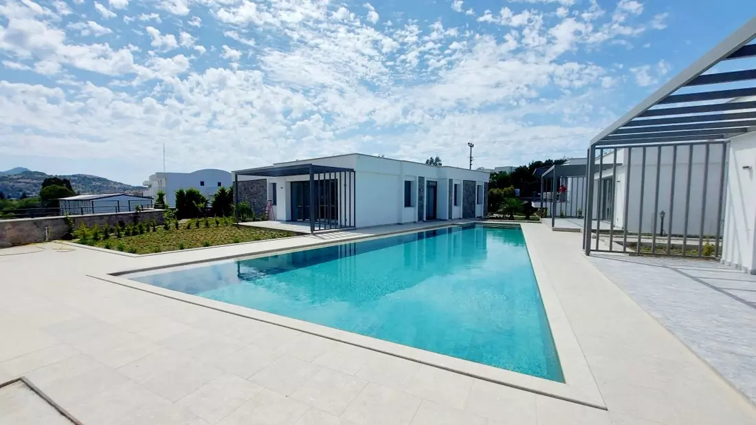 Newly Built Villas For Sale Located In The Complex With Swimming Pool In Bodrum Yalikavak