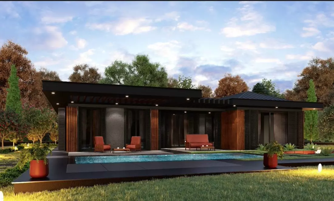 Ultra Luxurious Villas with a Large Private Garden in the Woods