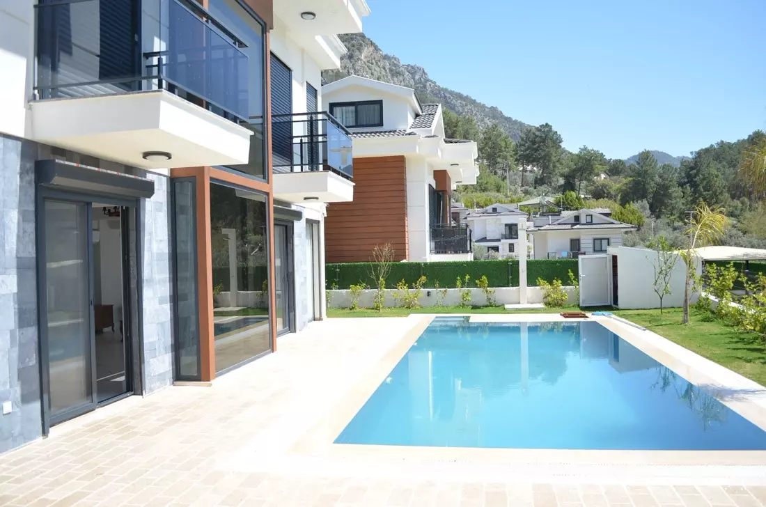 4+1  Duplex Villa For Sale In Fethiye, Göcek With A Private Swimming Pool