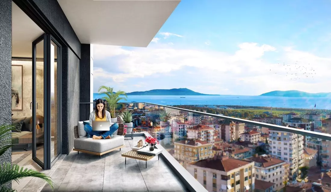 Full Facility Smart Apartments Close to the Seaside and Metro in Decent Neighborhood Maltepe