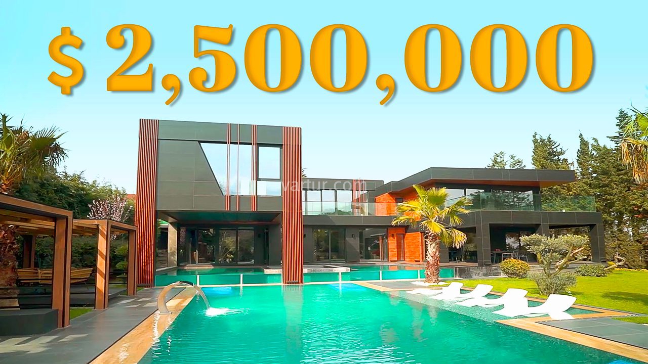 INSIDE $2,500,000 Custom Design Contemporary Villa in Silivri
